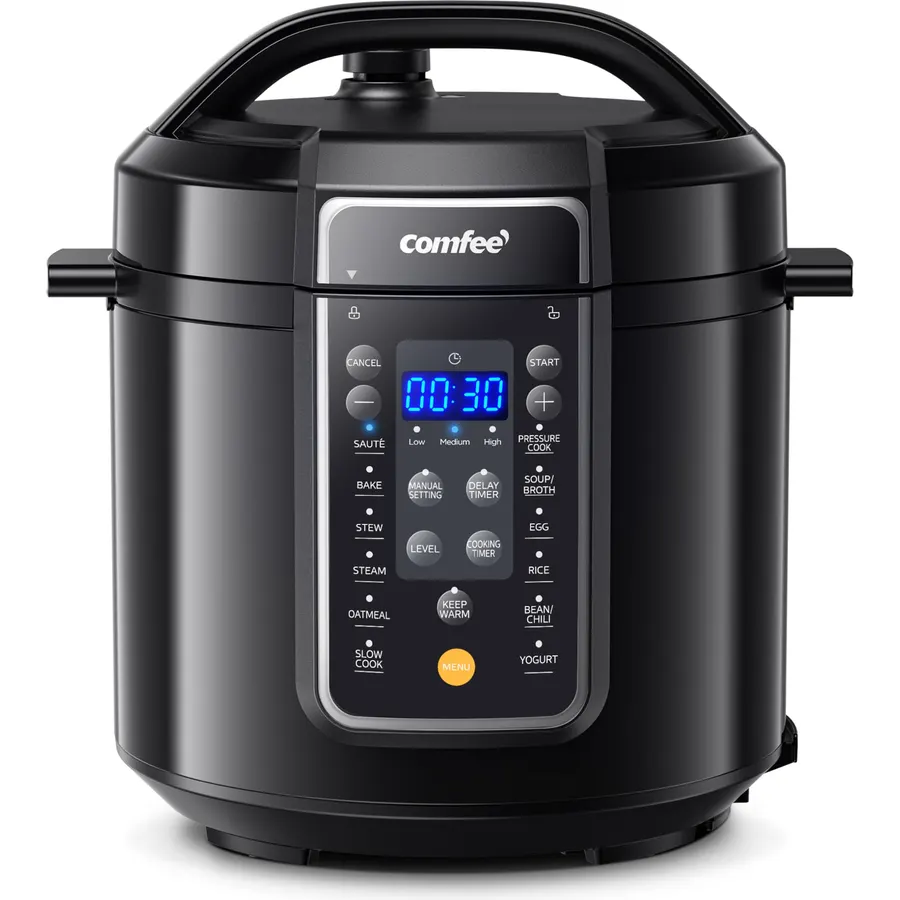 COMFEE' 12-in-1 Electric Pressure Cooker, 6 Quarts, Nonstick Pot