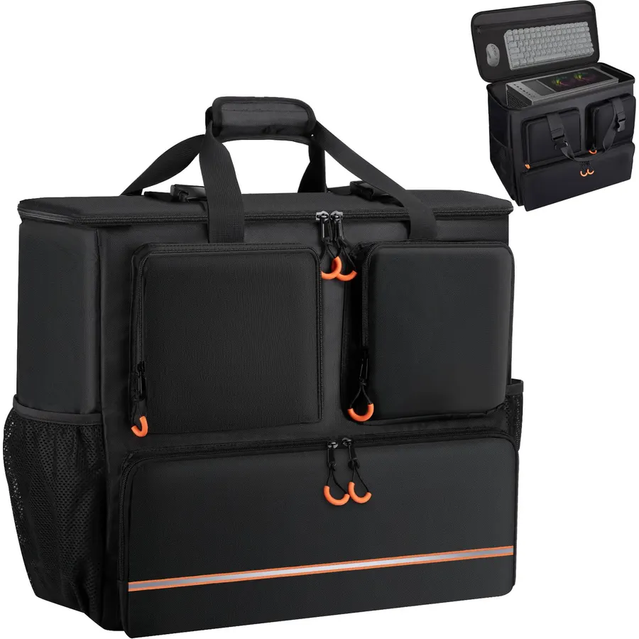 Computer Desktop Mid Tower Large Carrying Case, PC Travel Case