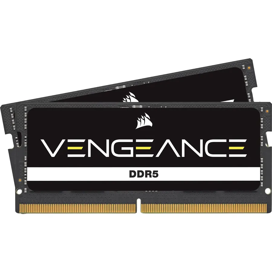 CORSAIR Vengeance DDR5 SODIMM 32GB (2x16GB) Up to 5600MHz C48 (Compatible with Nearly Any Intel and AMD System, Easy Installation, Faster Load Times, XMP 3.0 Compatibility) Black