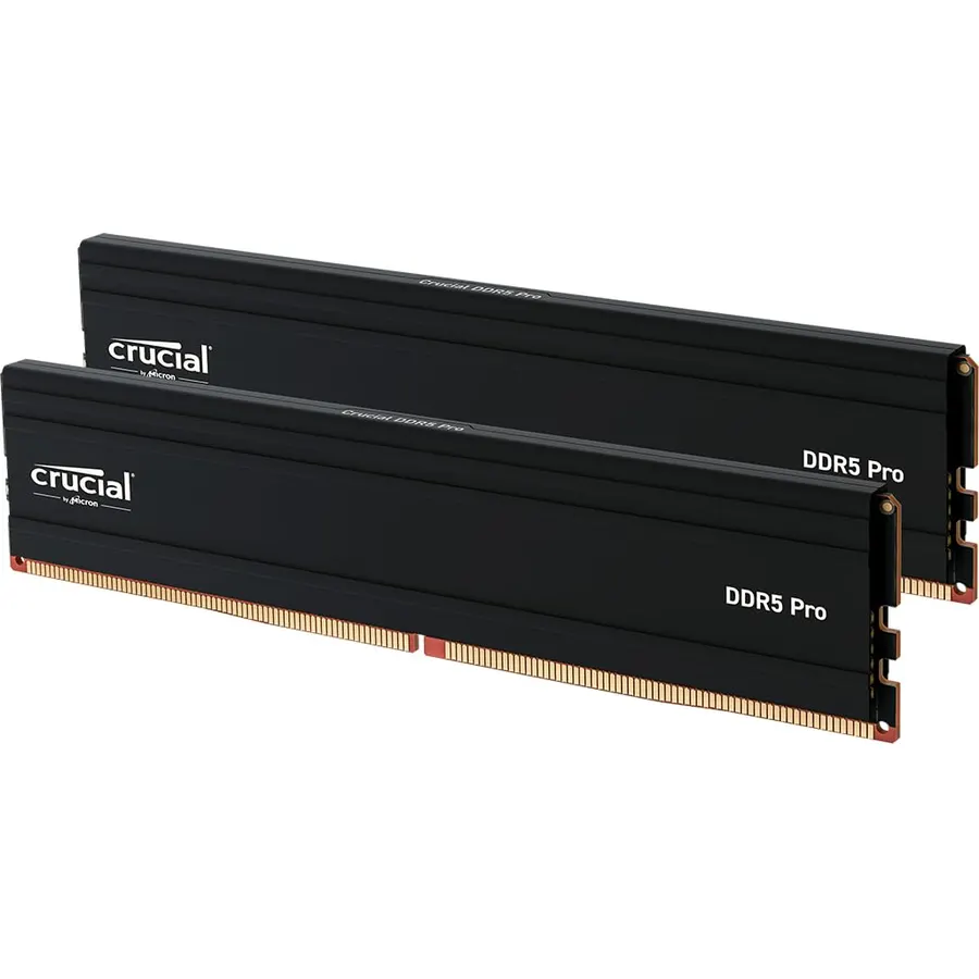 Crucial Pro 128GB Kit (2x64GB) DDR5 RAM, 5600MHz (or 5200MHz or 4800MHz) Desktop Gaming Memory UDIMM, Compatible with Latest Intel & AMD CPU CP2K64G56C46U5