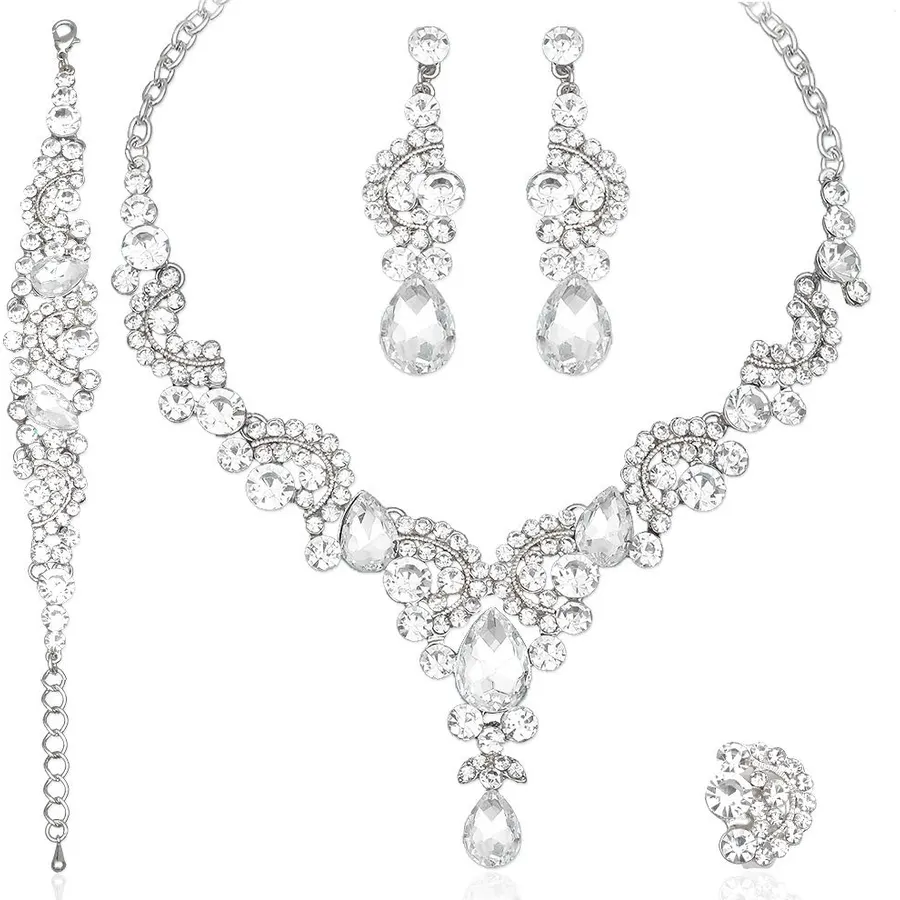 CSY Elegant Costume Jewelry Sets for Wedding Party Prom