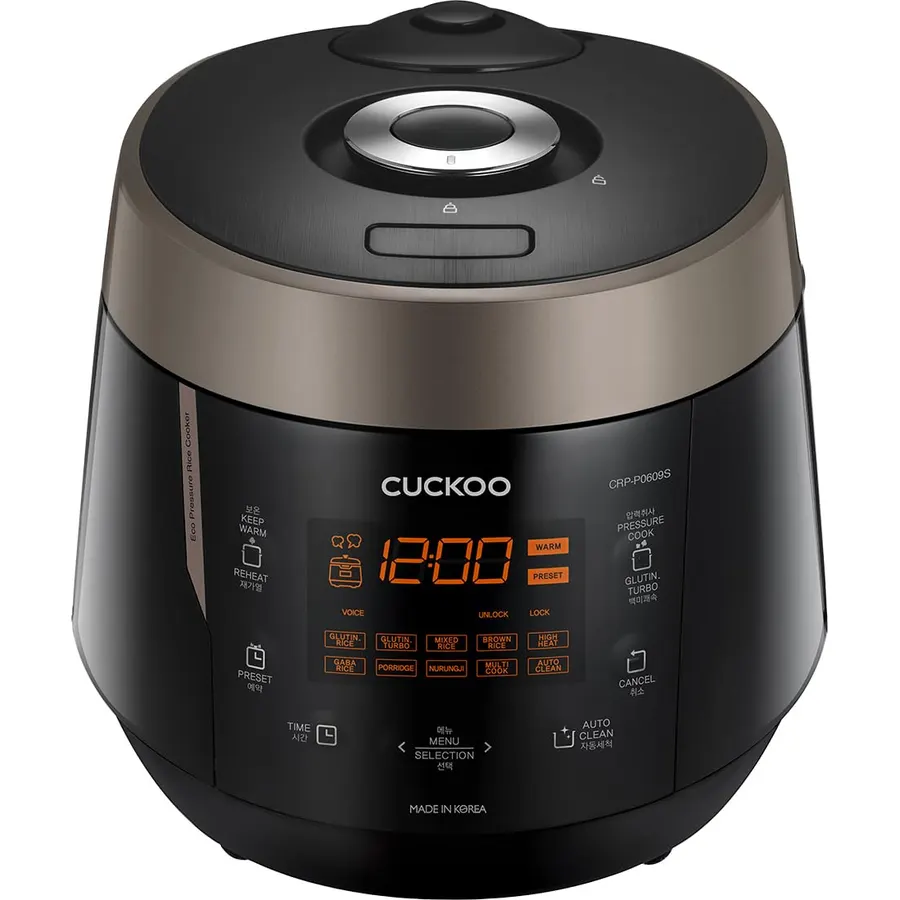 CUCKOO High Pressure Induction Rice Cooker, 12-Cup Cooked, CRP-BHSS0609F
