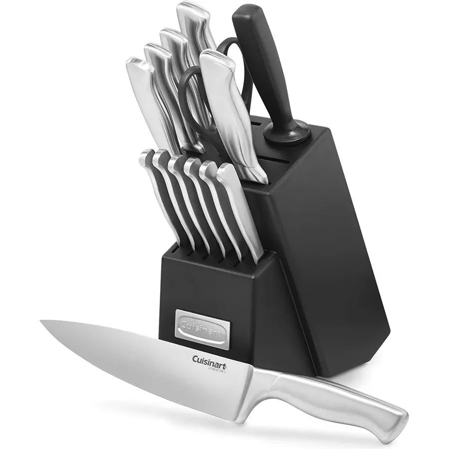 Cuisinart 15-Piece Stainless Steel Hollow Handle Block Set, C77SS-15PK
