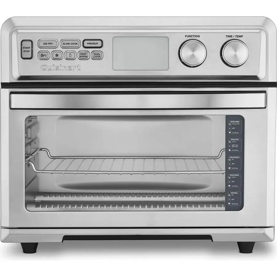 Cuisinart Air Fryer Toaster Oven with Extra-Large Capacity, 1800W Stainless Steel Oven with Digital Display, Bake, Broil, Roast & Air Fry Options, Adjustable Temperature, TOA-95NAS