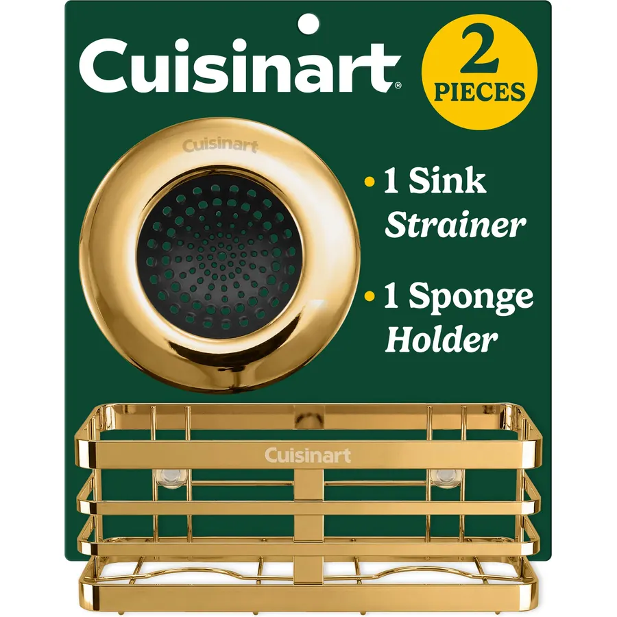 Cuisinart Sink Drain Strainer & Suction Cup Sponge Holder, 2-Piece Set
