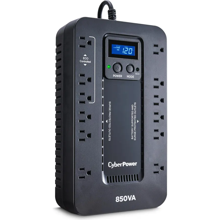 CyberPower EC850LCD Ecologic UPS Battery Backup and Surge Protector