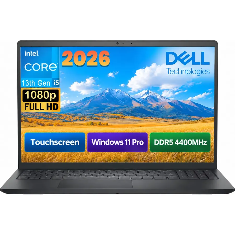 Dell 15 Touchscreen Laptop, Intel 13th Gen CPU, 16GB DDR5 RAM, 512GB SSD
