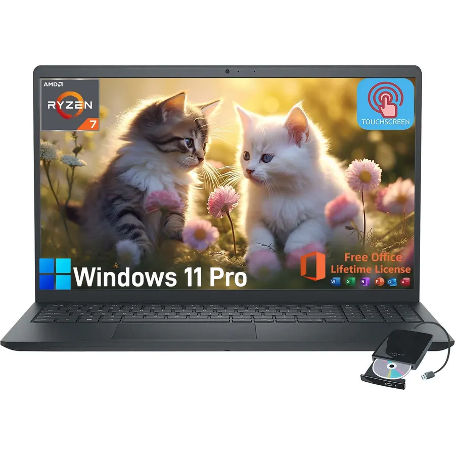 HP 15.6" FHD Touchscreen Laptop, 32GB RAM, 1TB SSD, AMD Ryzen 7 7730U