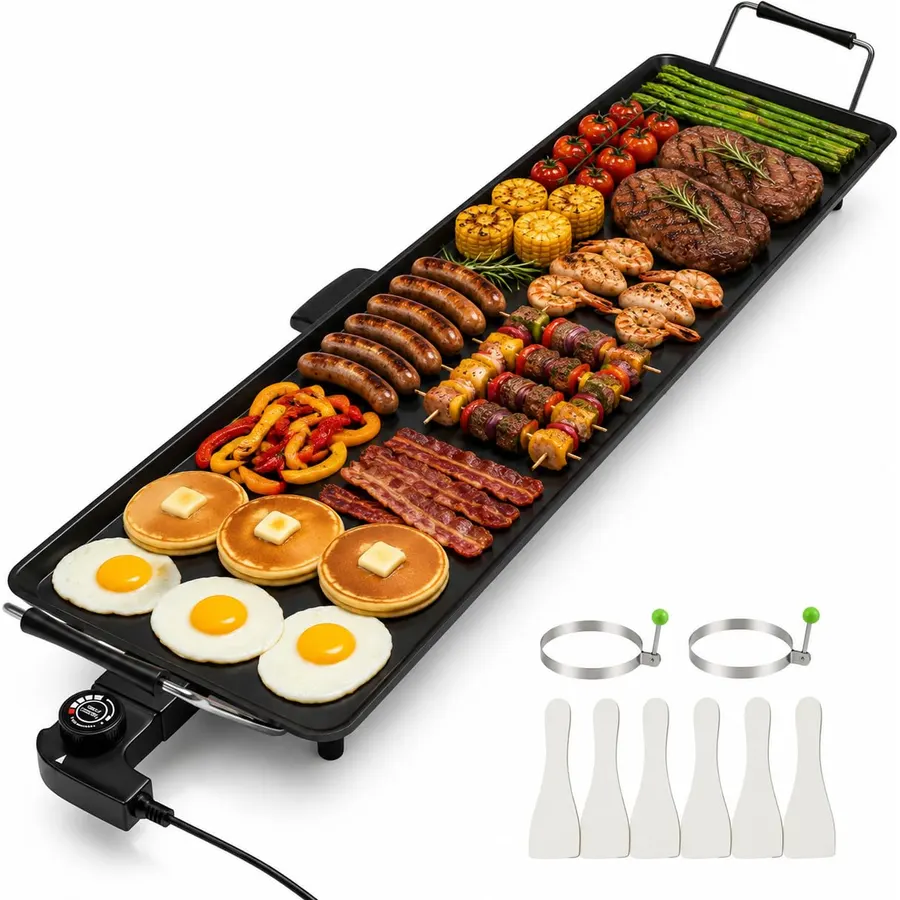 DORTALA 35" Extra Large Electric Griddle 2000W
