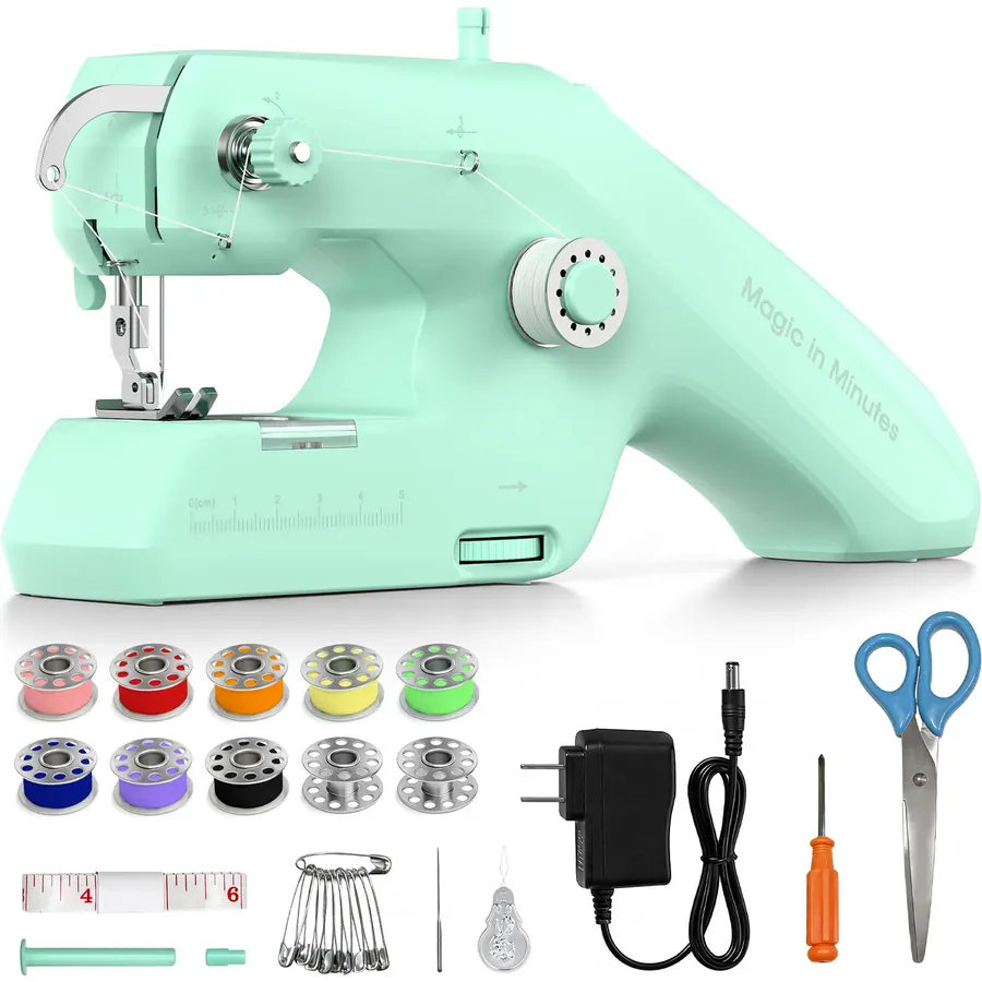 Double Thread Handheld Sewing Machine for Beginners with Lockstitch