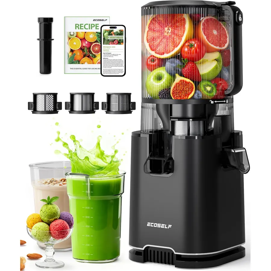 Aeitto 3-in-1 Juicer Machines, 6.0" Wide Mouth, Mesh-Free Easy to Clean