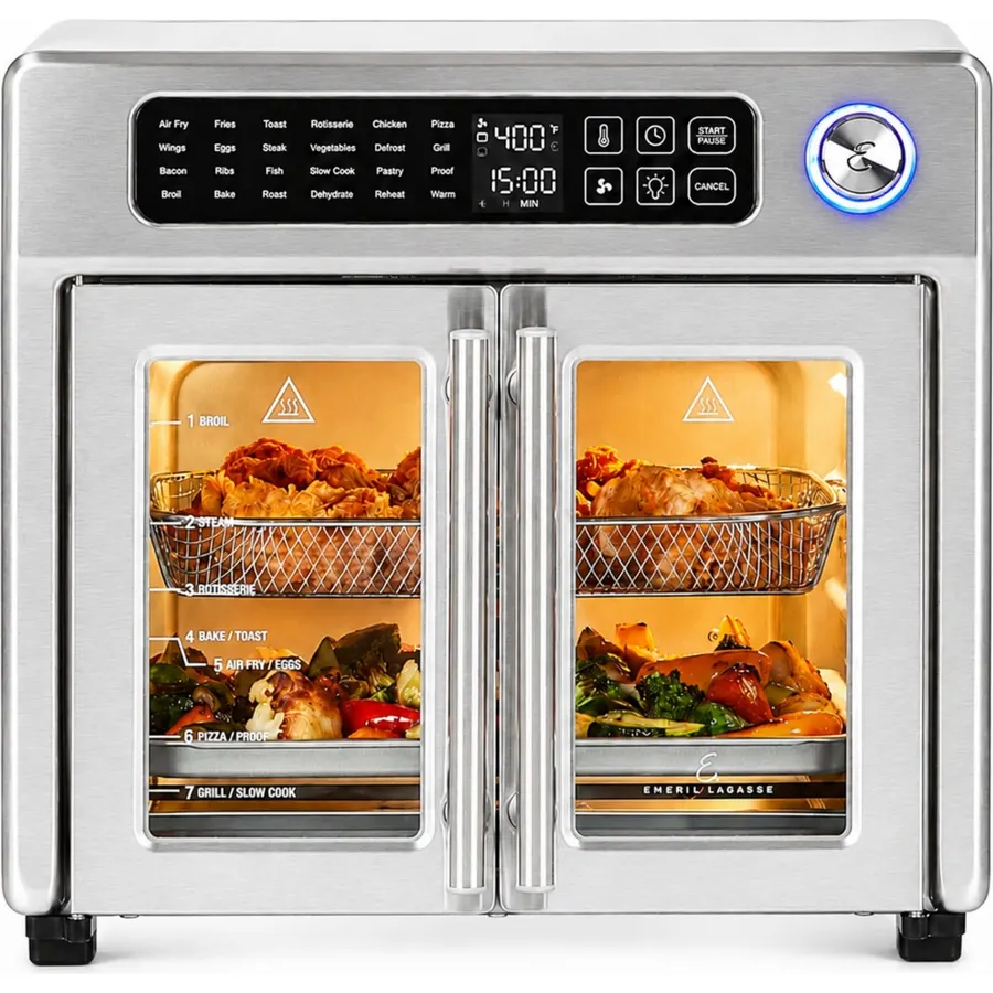 Emeril Lagasse 26QT French Door Multi-Function Air Fryer Toaster Oven