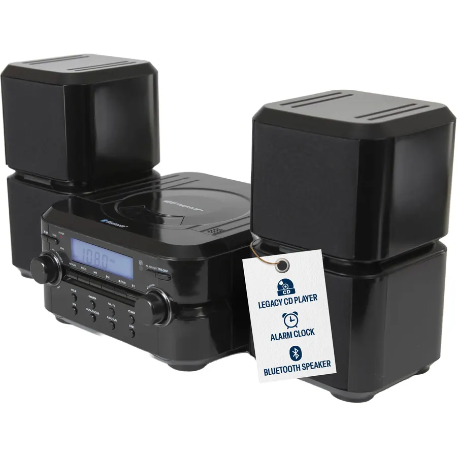 Emerson ES-4001 Bluetooth Mini Stereo System with CD Player & FM Radio