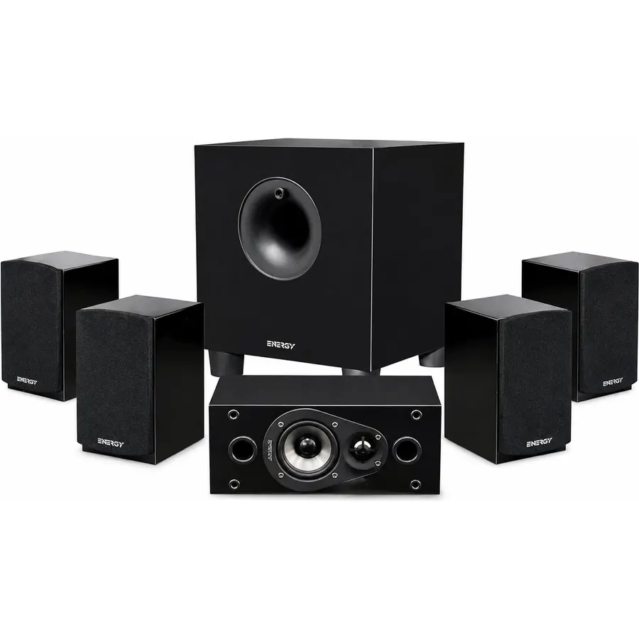 Energy 5.1 Take Classic Home Theater System (Set of Six, Black)