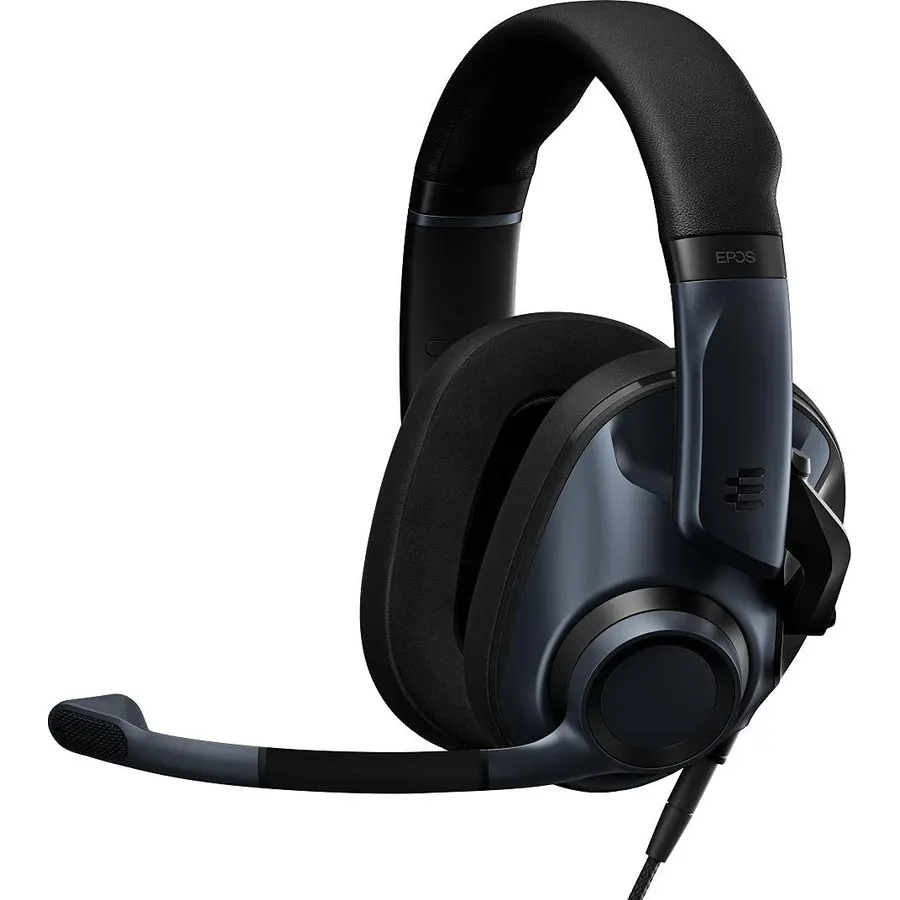 EPOS H6Pro - Closed Acoustic Gaming Headset with Mic – Lightweight Over-Ear Design – Lift-to-Mute – Compatible with Xbox, PS4, PS5 & PC – Black
