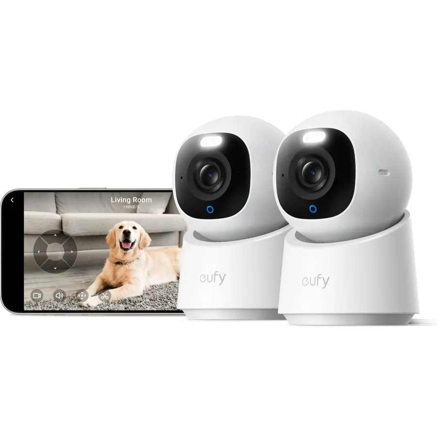 eufy Security 4K Indoor Camera E30, No Subscription, Pan and Tilt