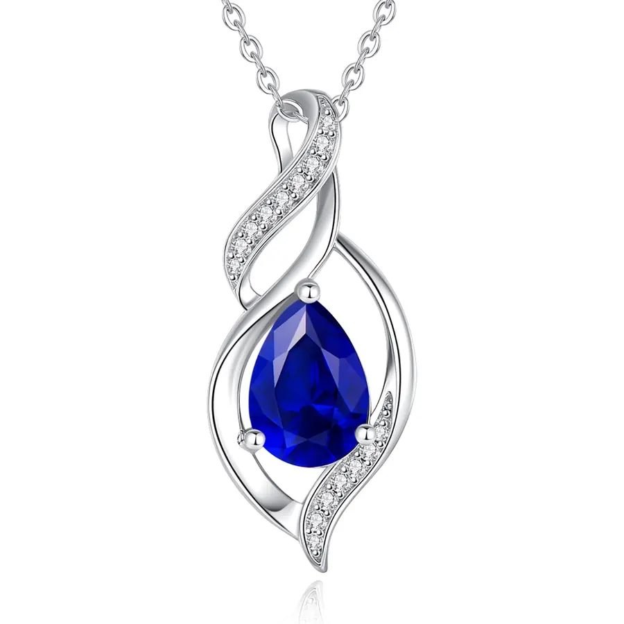 Jewelry for Women Wife Infinity Heart Birthstone I Love You Necklace S925 Anniversary Women Necklaces for Her