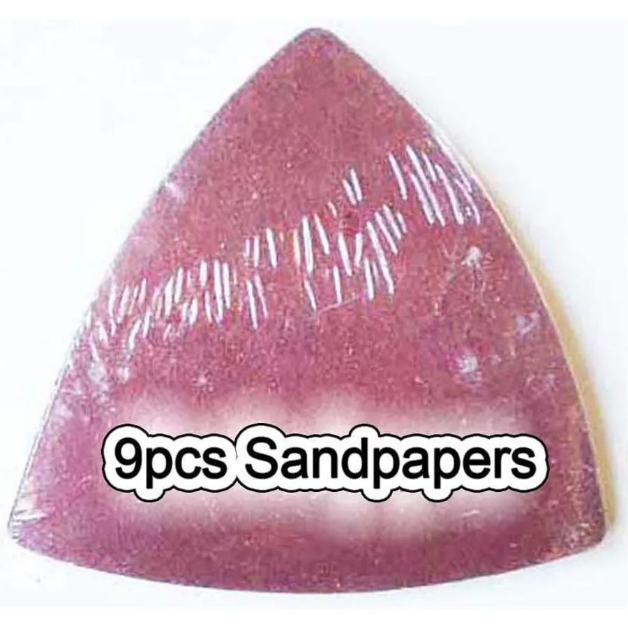 FastCraft Oscillating Tool Sanding Head/Pad + 9pc Sanding Sheets All Industrial & PRO Grade