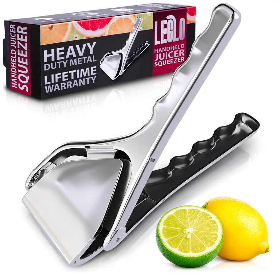Cast Iron Manual Juicer, Heavy Duty Citrus Press for Lemons, Limes