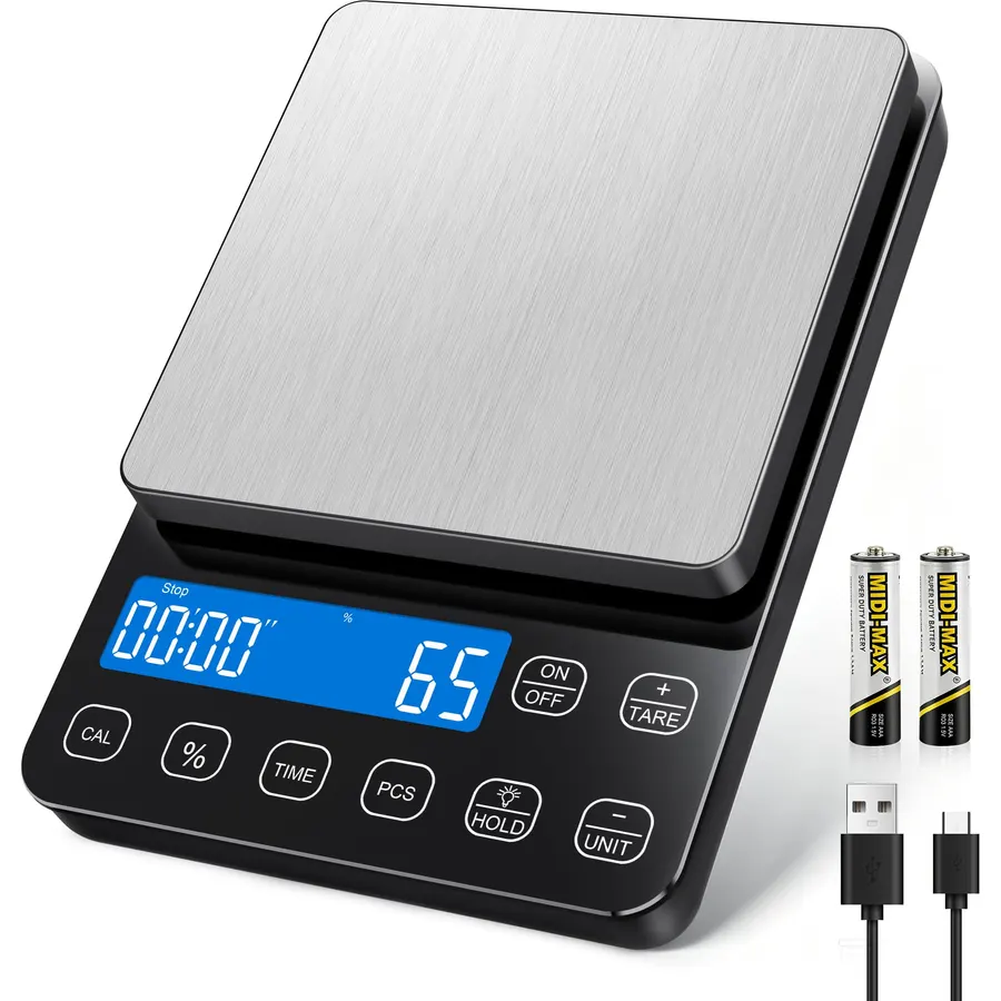 Large Kitchen Scale 0.1g/0.001oz High Precision, 22lb Food Scale for Baking
