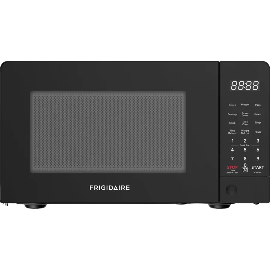 Frigidaire, 0.7 Cu. Ft. Retro Countertop Microwave Oven, 700W Compact Microwave with 8 Auto Cook Menus, Auto Defrost, 5 Power Levels, LED Display, Glass Turntable, White-RoseGold