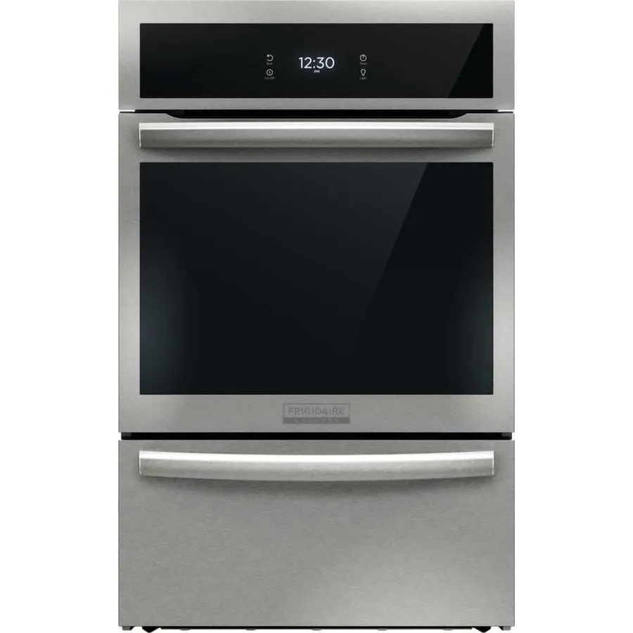 Frigidaire Gallery 24 in. Single Gas Built-in Wall Oven with Air Fry Self-Cleaning in Stainless Steel GCWG2438AF