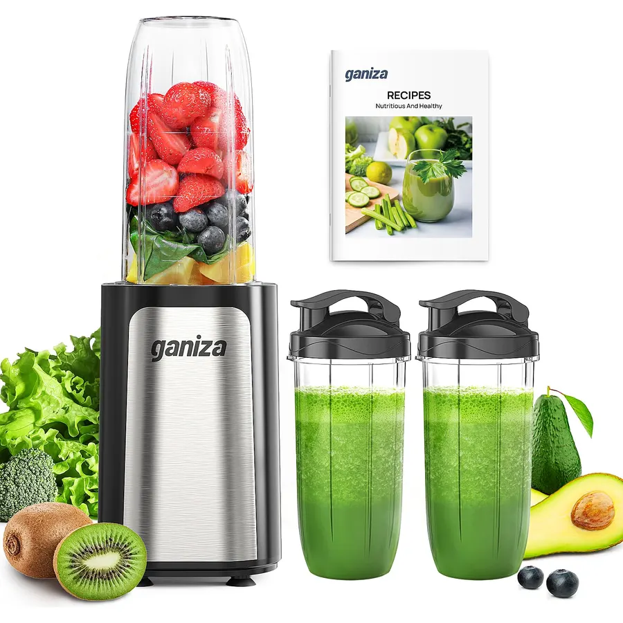 Ganiza Smoothie Blender, 14Pcs Portable Personal Blender Shakes & Smoothies