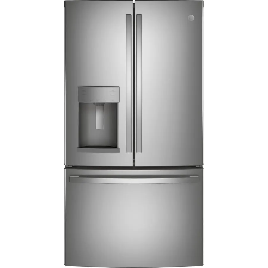 GE 27 GNE27JGMWW Cu.Ft. White French Door Refrigerator