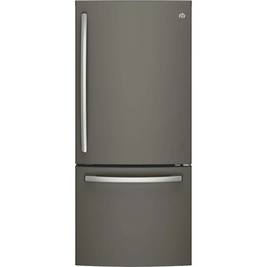 GE GDE21EMKES 20.9 Cu. Ft. Slate Bottom Freezer Refrigerator - Energy Star