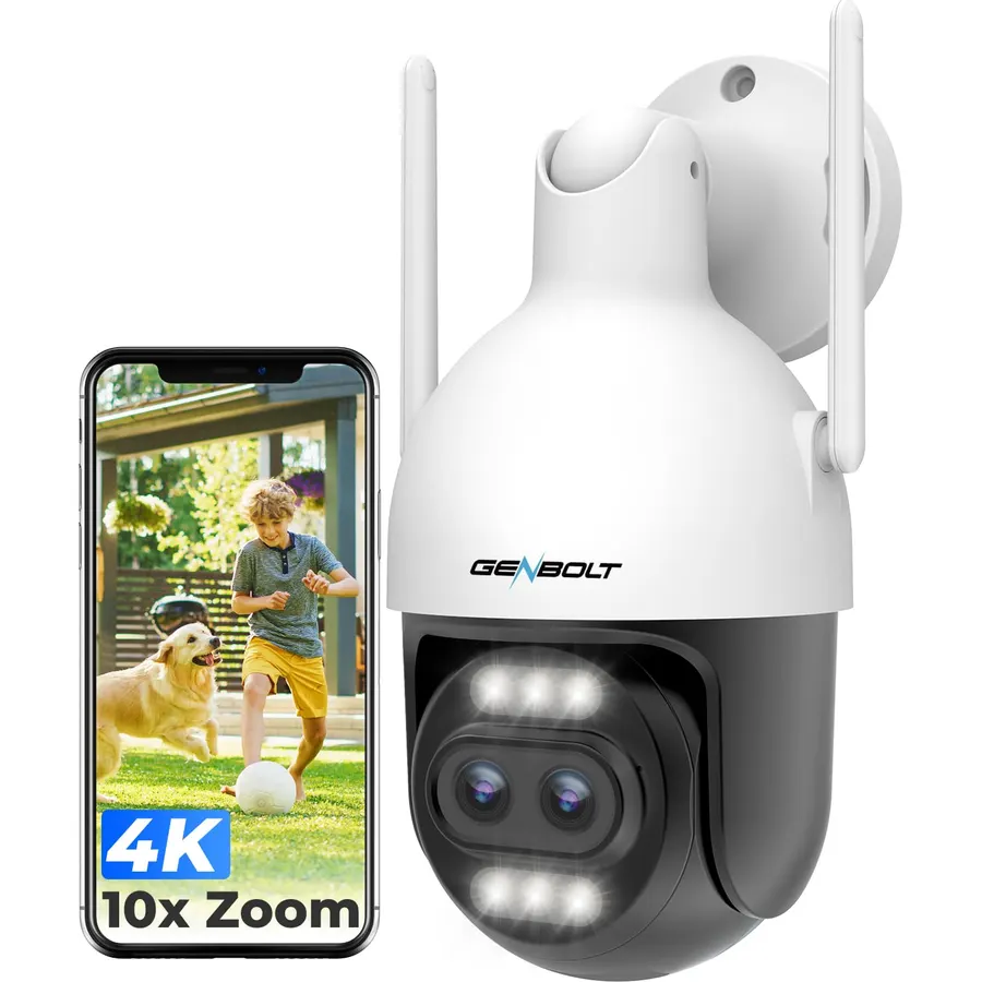 ONWOTE 4K 8MP PoE IP Security CCTV Camera, Capture Video Audio,Bullet White