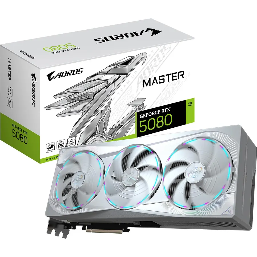 GIGABYTE AORUS GeForce RTX 5080 Infinity 16G Graphics Card, 16GB 256-bit GDDR7, PCIe 5.0, WINDFORCE HYPERBURST Cooling System, GV-N5080AORUS IF-16GD Video Card