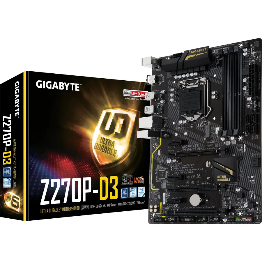 GIGABYTE GA-Z270P-D3 LGA1151 Intel Z270 2-Way Crossfire ATX DDR4 Motherboard