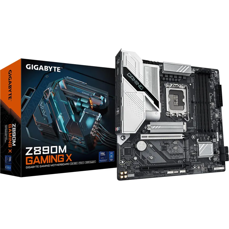 GIGABYTE Z890M Gaming X Ultra Core (Series 2) LGA 1851, mATX, DDR5, 3X M.2, PCIe 5.0, Front USB Type-C, 2.5GbE LAN, EZ-Latch