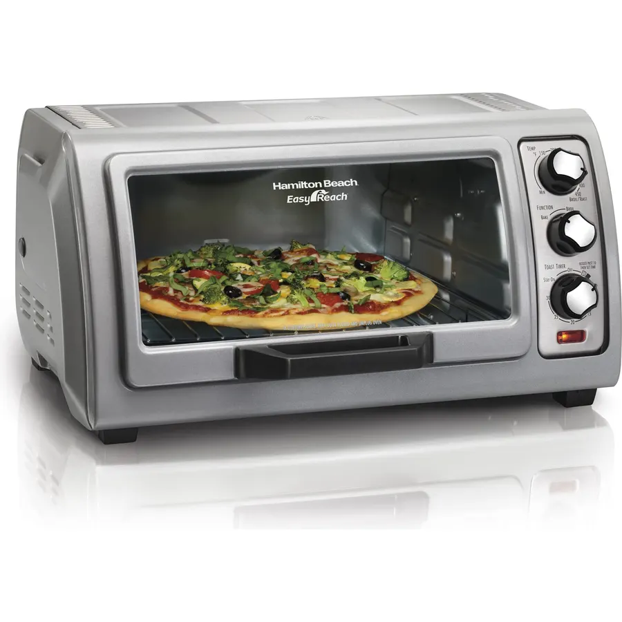 Hamilton Beach Easy Reach 6 Slice Countertop Toaster Oven