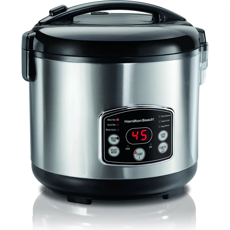 Hamilton Beach Rice & Hot Cereal Cooker, 7-Cups uncooked resulting in 14-Cups (Cooked), 37549