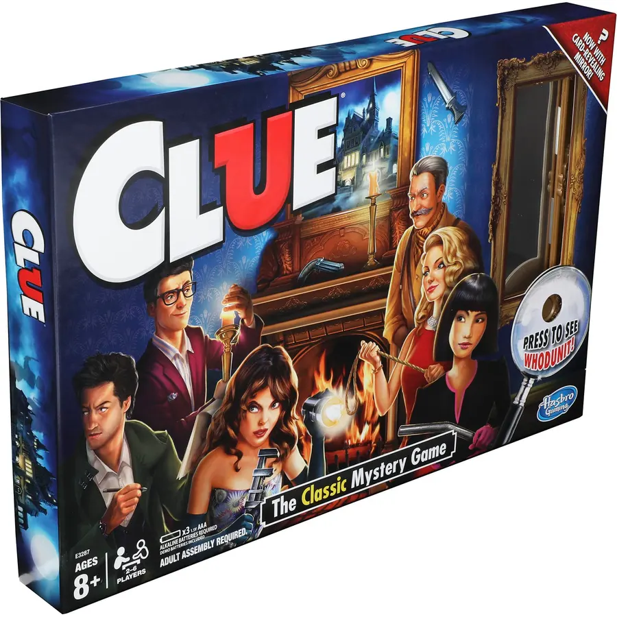 Hasbro Gaming Retro Series Clue 1986 Edition Board Game, Classic Mystery Game for Kids, Family Board Games for 3-6 Players, Ages 8+ (Amazon Exclusive)