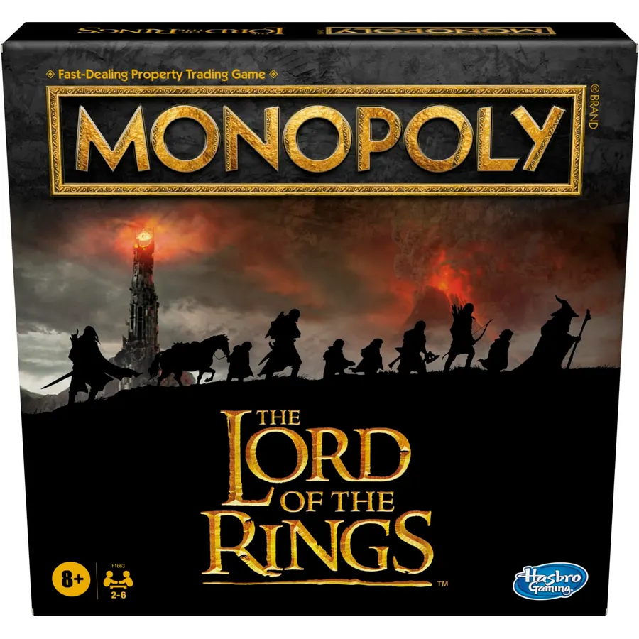 Hasbro Gaming Monopoly: The Lord of The Rings Edition Board Game Inspired by The Movie Trilogy, Play as a Member of The Fellowship, Ages 8 and Up (Amazon Exclusive)