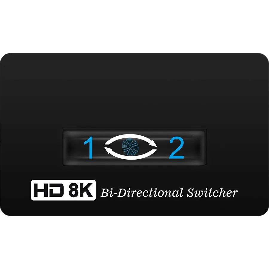 HDMI Switch 2x1 HDMI Splitter 8K/4K@60hz HD Switcher Bi-Directional Split