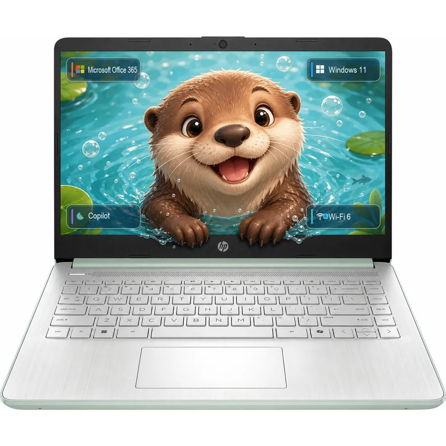 HP Essential Laptop 2026, Intel CPU, 128GB Storage, Office 365, Windows 11
