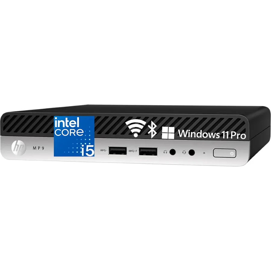 HP ProDesk 600 G4 Mini Desktop PC, Intel 6-Core i5-8500T, 16GB DDR4 RAM, 512GB PCIe SSD, WiFi, Bluetooth, Dual DisplayPort, VGA, USB-C, Windows 11 Pro - Business Office Mini Computer