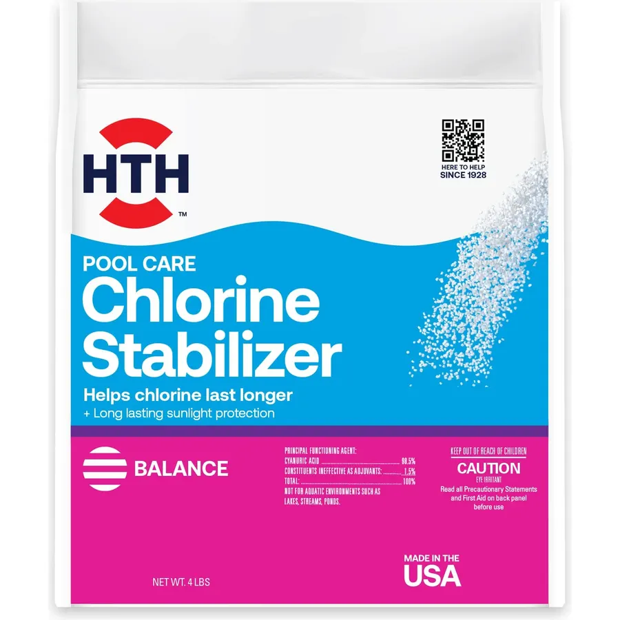HTH 67061, Swimming Pool Care Pool Care Stabilizer, 4 lbs
