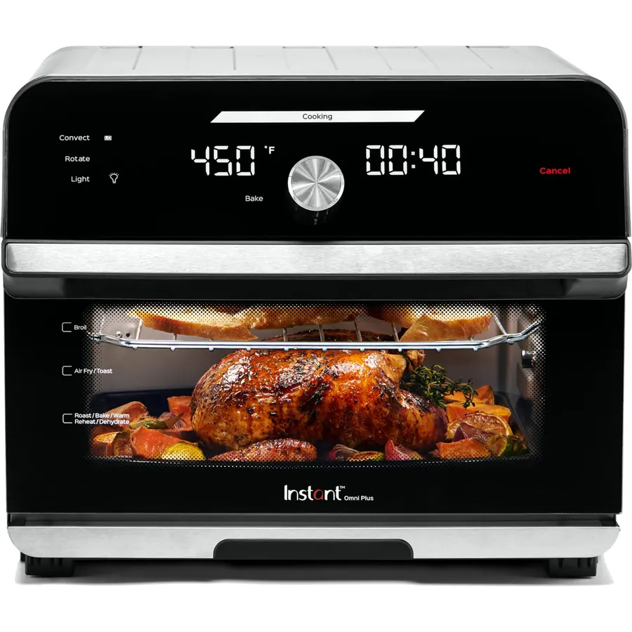 Instant Pot Omni Plus 19 Qt 10-in-1 Air Fryer Toaster Oven, Black