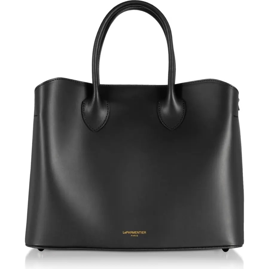 Jackie Tote Bag, Genuine Italian Calf Leather, 12.4 x 9.8 x 5.5 inches