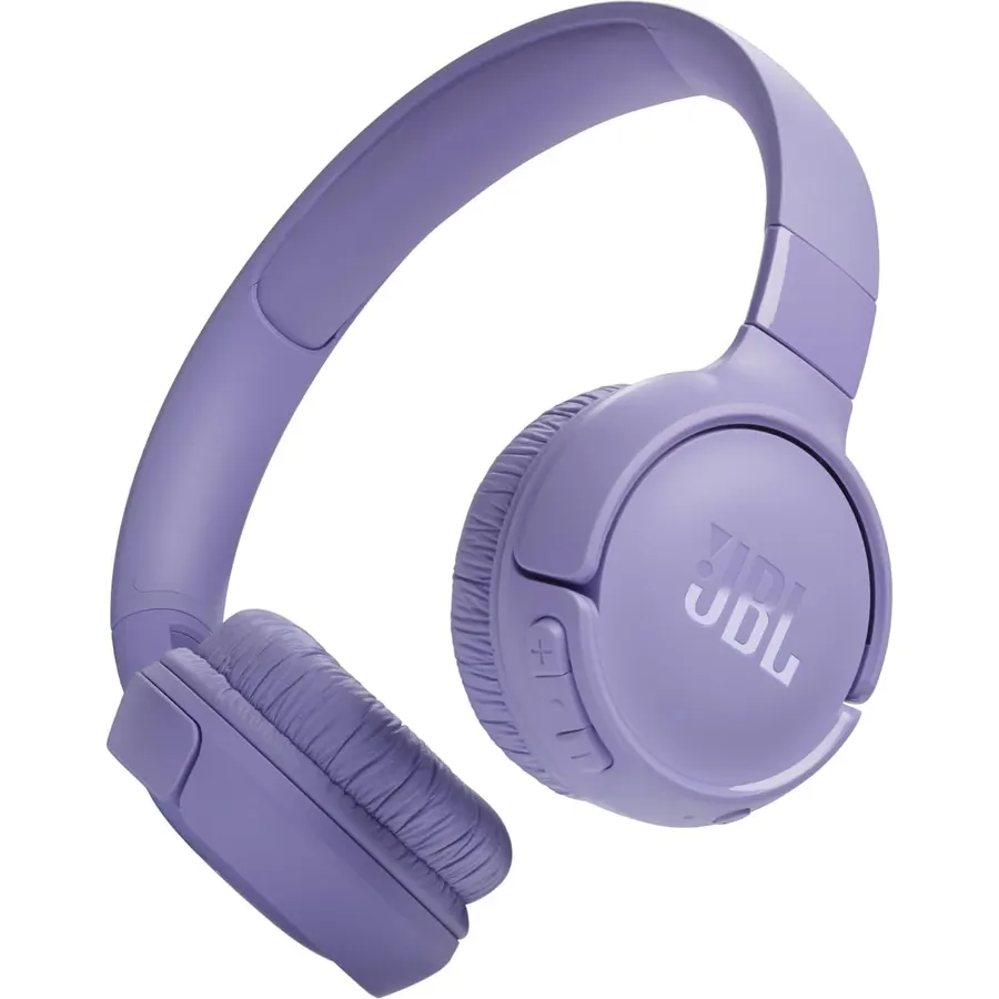 JBL Tune 520BT - Wireless On-Ear Headphones, Up to 57H Battery Life and Speed Charge, Lightweight, Comfortable and Foldable Design, Hands-Free Calls with Voice Aware - Purple