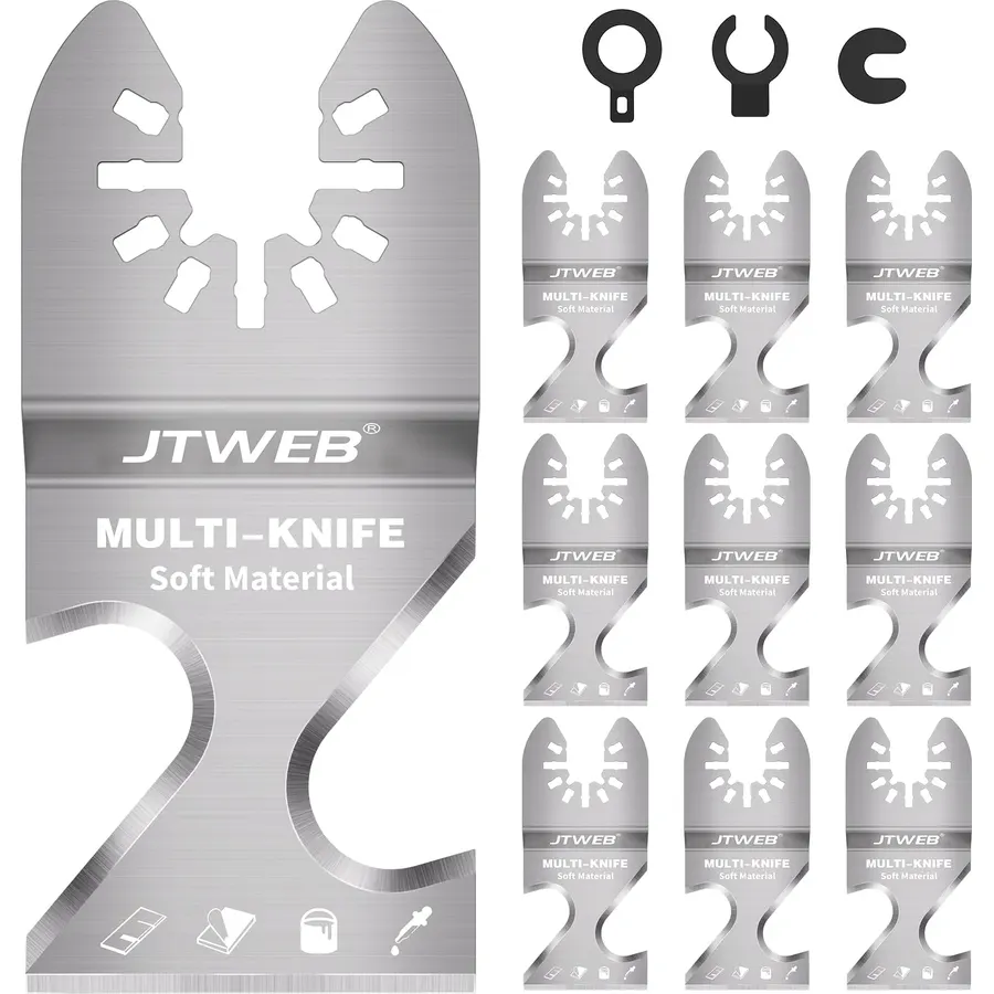 5PCS Oscillating Multi Tool Hook Knife Blades for Roofing Shingles