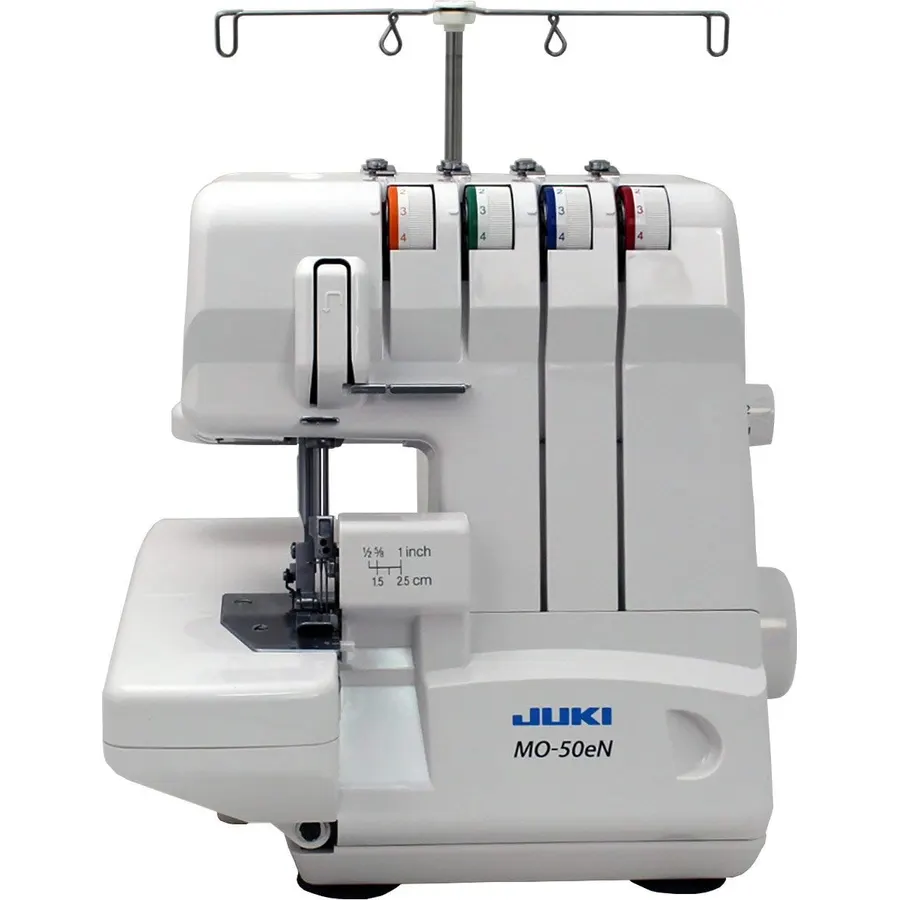 Juki, MO-50E, 3 or 4 Thread Serger, Lay In Tensions, Adjustable Differential Feed, Built In Rolled Hem, Automatic Lower Looper Threader, Retractable Upper Knife (MO-50E/UL)
