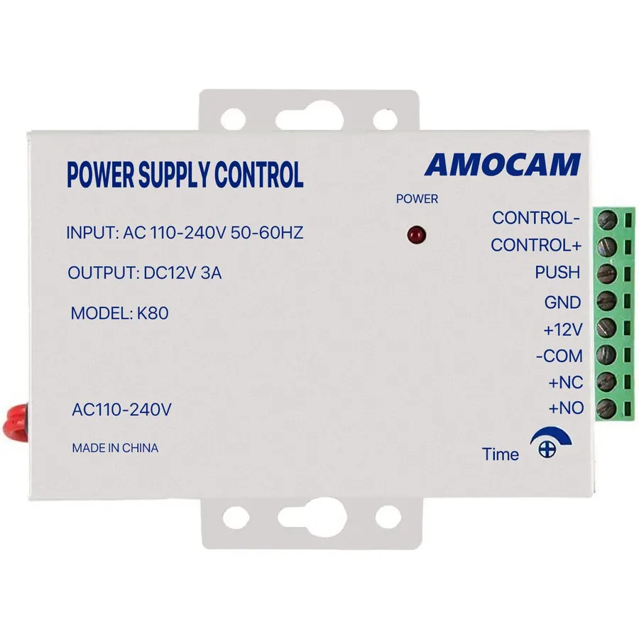 K80 Power Supply Control, 12V DC Door Access Control Power Supply