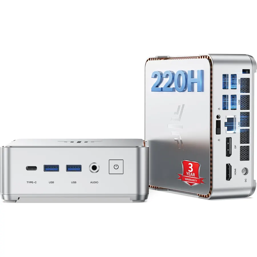 KAMRUI Hyper H2 Mini PC, Core 5 220H 24GB RAM 512GB SSD Mini Computer