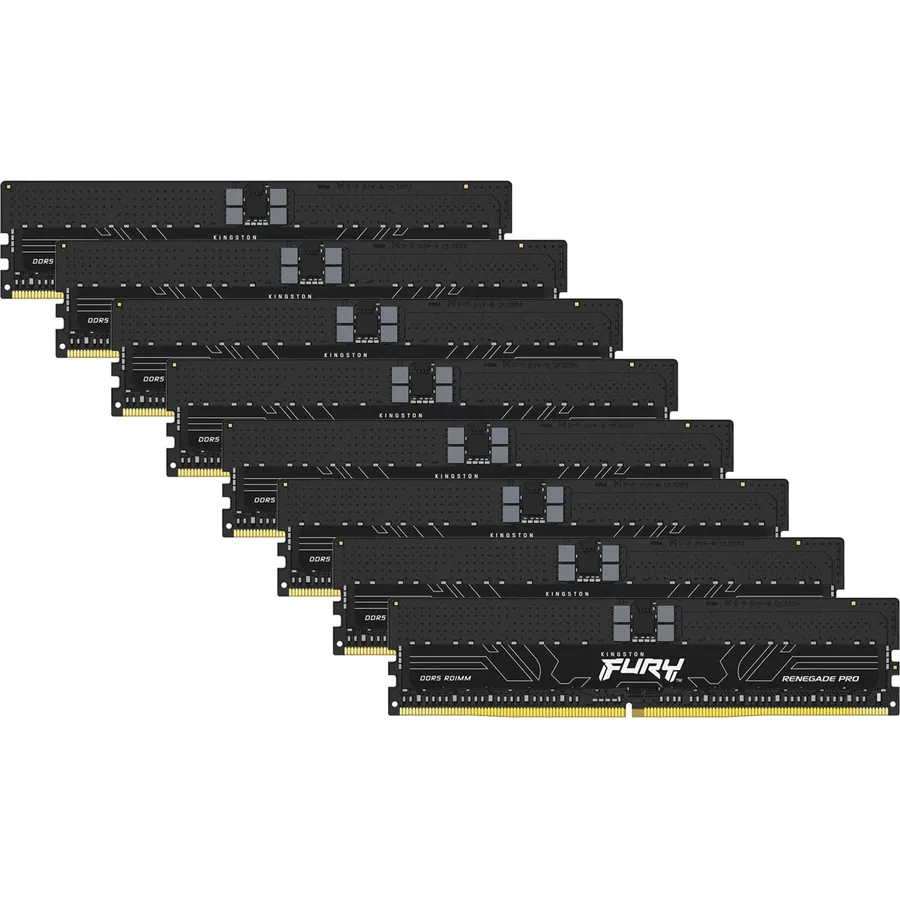 Kingston FURY Renegade Pro EXPO 256GB 6400MT/s DDR5 ECC Reg CL32 DIMM (Kit of 8) Memory Overclockable ECC Registered DIMM- KF564R32RBE2K8-256
