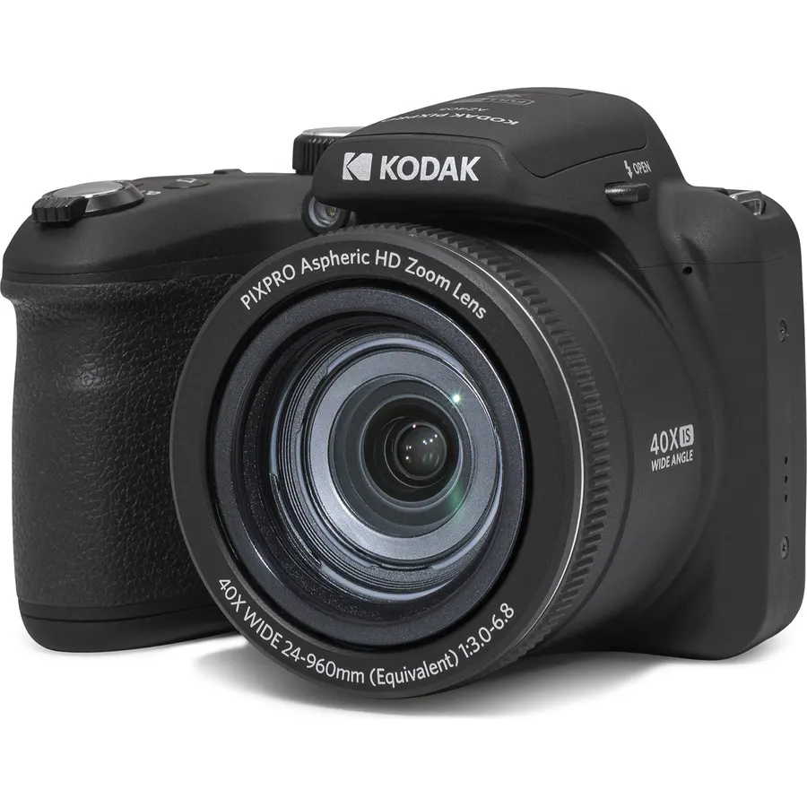 KODAK PIXPRO AZ405 20MP Digital Camera, 40x Optical Zoom, AA, OIS, Black